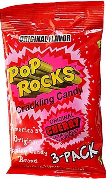 Pop Rocks Crackling Candy Original Cherry Flavor 3-Pack 0.74 oz