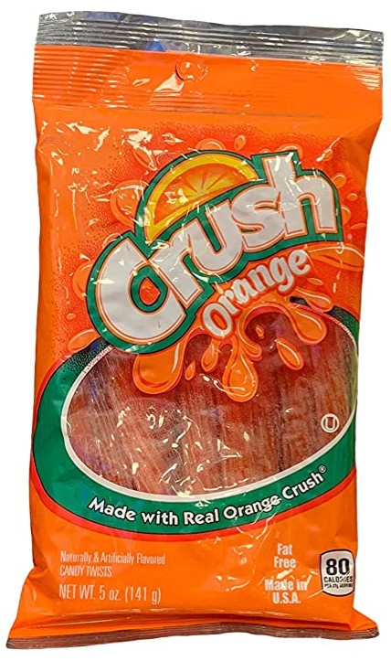 Crush Orange Candy Twists 5 oz