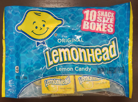 Lemonhead Bag of 10 Snack Size Boxes