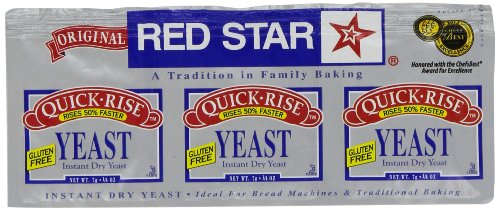 Red Star Quick Rise Yeast, 3/4-Ounce (Pack of 3)