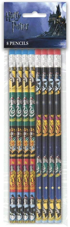 Harry Potter House Crests Pencils 8 Ct