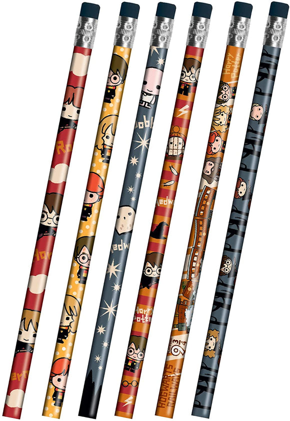 Harry Potter Pencils Chibi Style Autumn Colors Set of 6