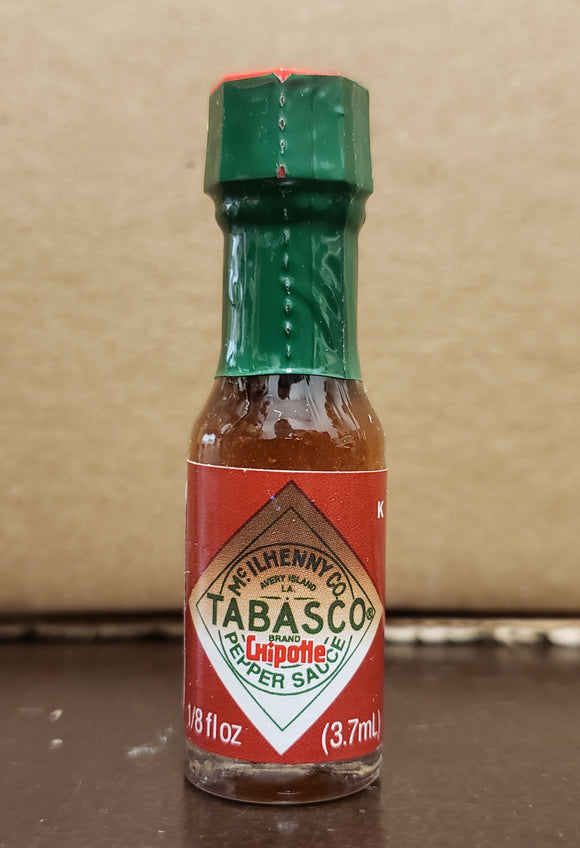 Mini Tabasco Chipotle Pepper Sauce Bottle 1/8 oz