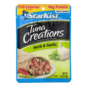 Starkist Tuna Creations Herb & Garlic Flavored 2.6 oz Pouch