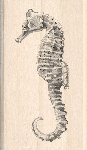 Inkadinkado Seahorse Wood Stamp