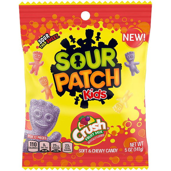 Sour Patch Kids Crush Fruit Mix Candy 5 oz