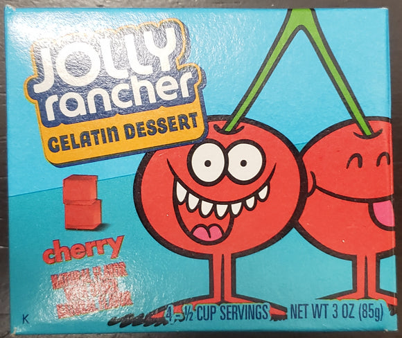 Jolly Rancher Gelatin Dessert Mix Cherry 3 oz Makes 4 Half Cup Servings