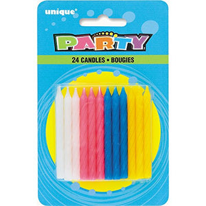 Twist Birthday Candles 24 pk