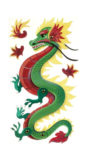 Jolee's Boutique Poseable Dimensional Sticker, Dragon