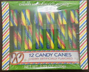 12 Cherry Flavored Candy Canes