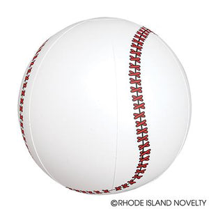 16" White Inflatable Baseball