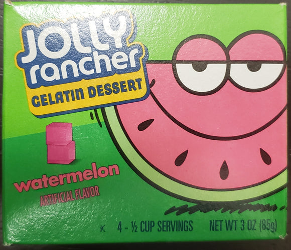 Jolly Rancher Gelatin Dessert Mix Watermelon 3 oz Makes 4 Half Cup Servings